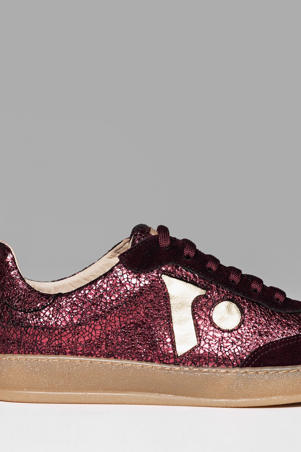 Sneakers Icon Exp Bordeaux Gold Metalized Brand