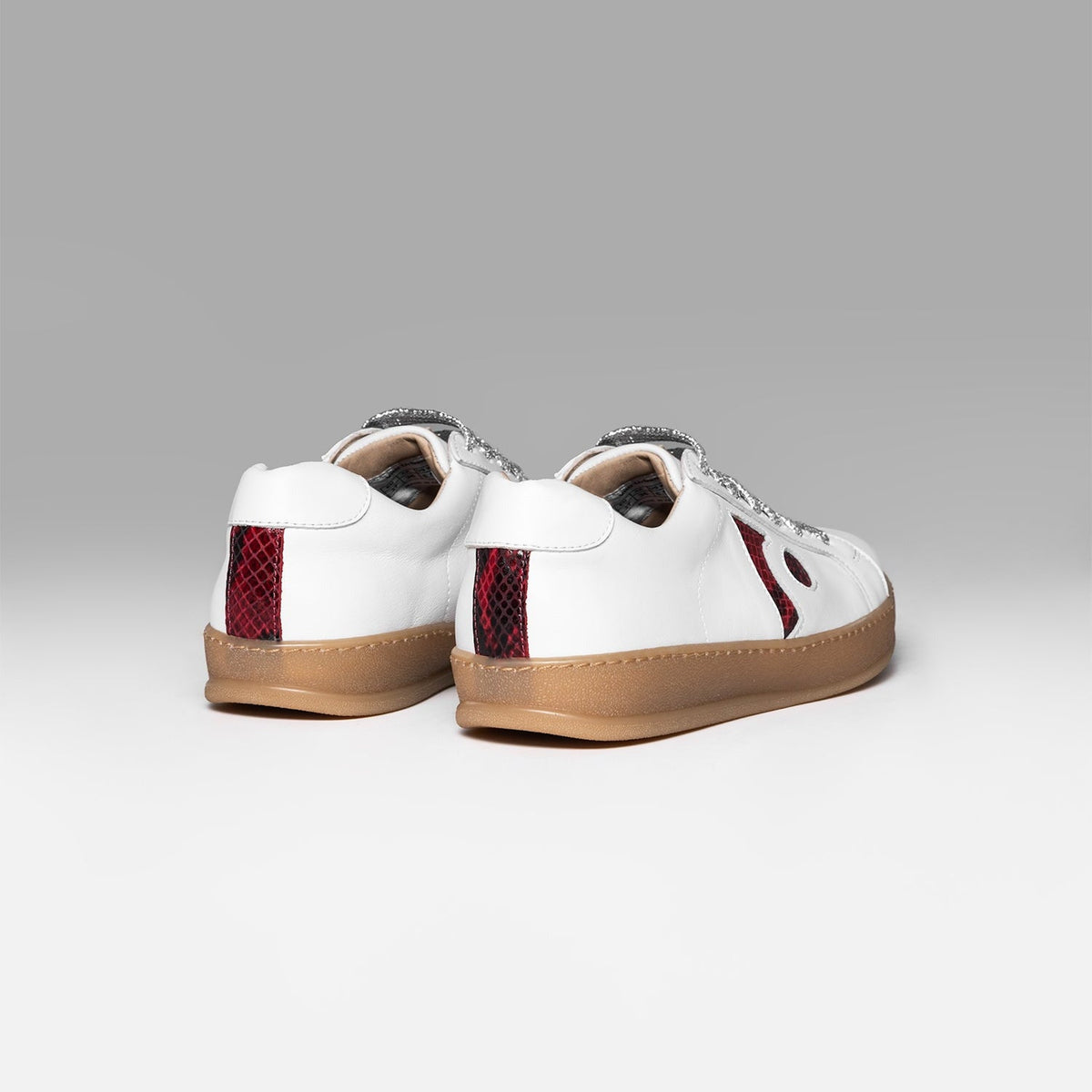 Sneakers Icon Base White Red Brand