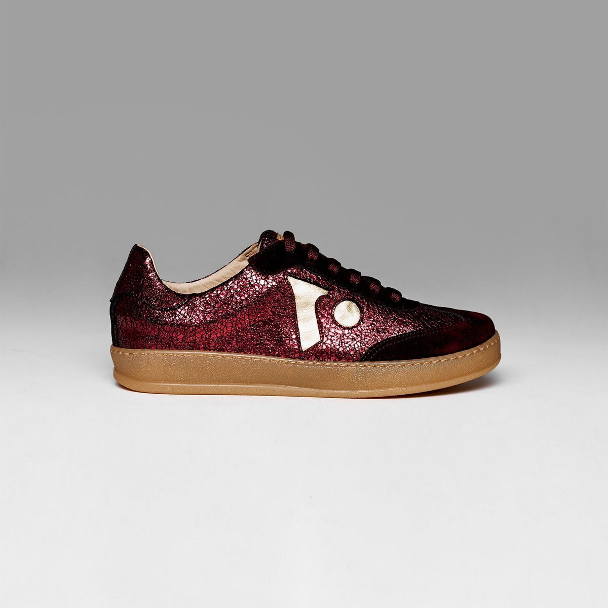 Sneakers Icon Exp Bordeaux Gold Metalized Brand